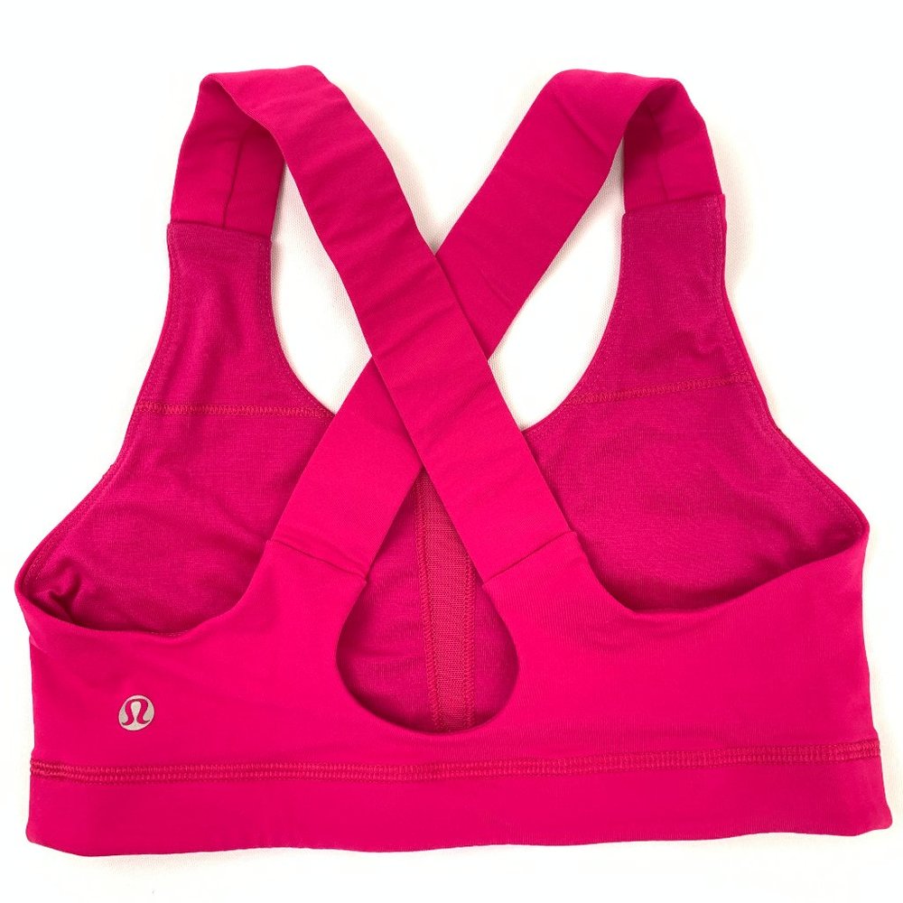 Lululemon All Sport Bra Pink Cross Back
